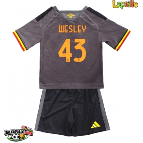 AS Roma Wesley Franca #43 Kolmaspaita Lapsille 2026-27 Lyhythihainen (+ shortsit)